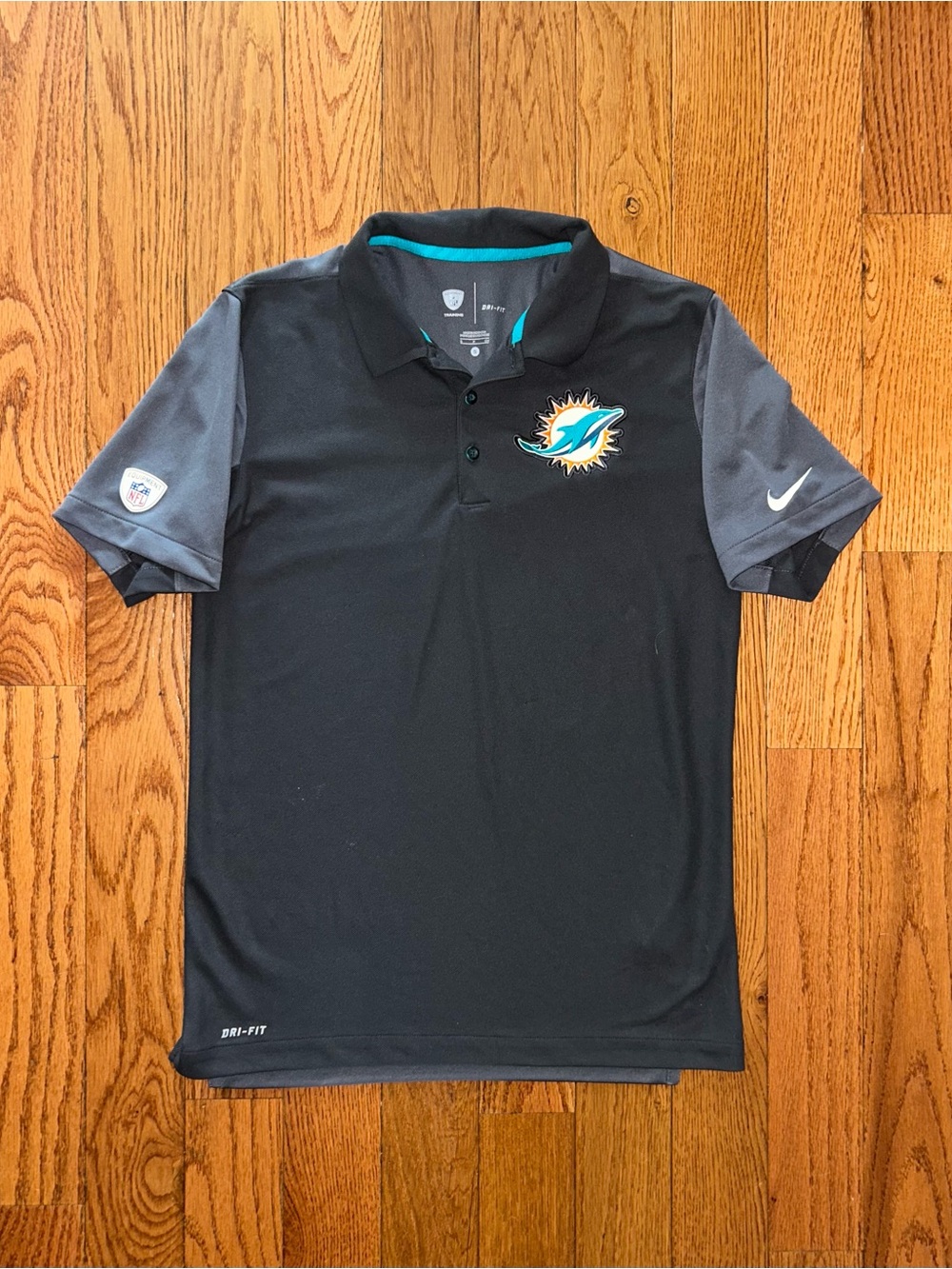 Miami Dolphins Nike On-Field Training Polo Shirt Size Small